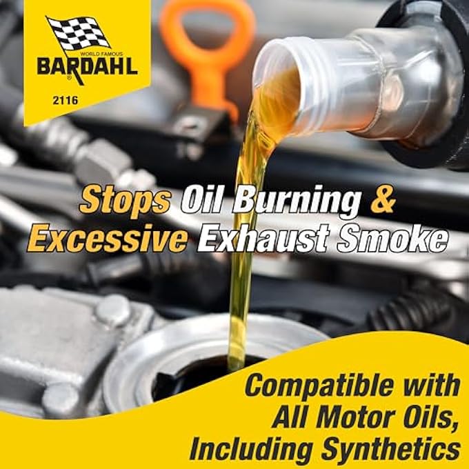 BARDAHL NO SMOKE MOTOR OIL ADDITIVE - ENGINE TREATMENT FOR OIL BURNING AND EXCESSIVE EXHAUST SMOKE - STOP SMOKE AND QUIET NOISY ENGINES WHILE LOWERING EMISSIONS - 16 FL OZ (12 PACK) - Image 2